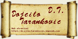 Dojčilo Taranković vizit kartica